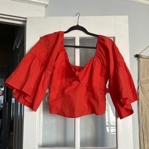 Beautiful Coral Free People Crop